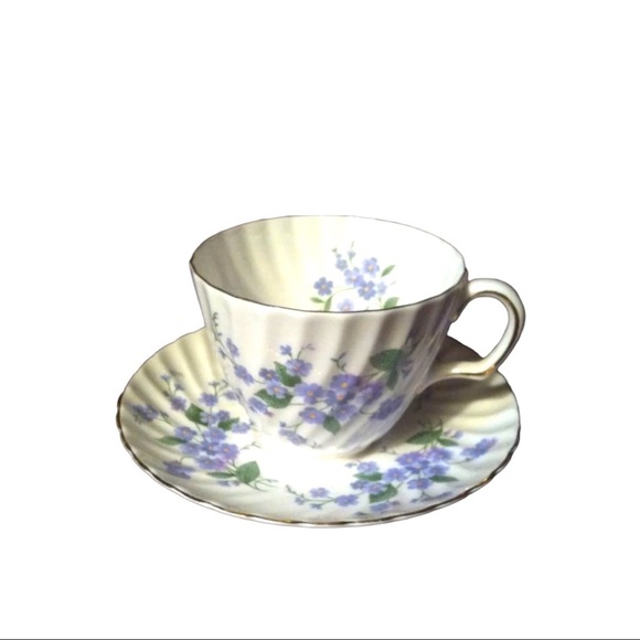 Adderley English vintage Finebone China cup saucer desert salad plate (set of 3) - Picture 10 of 12